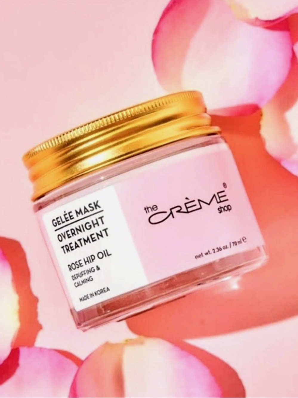 The Creme Shop Gelee Mask Overnight Treatment Rose Hip Oil